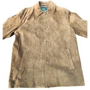 Men's Tom James Suede Leather Jacket SZ Large